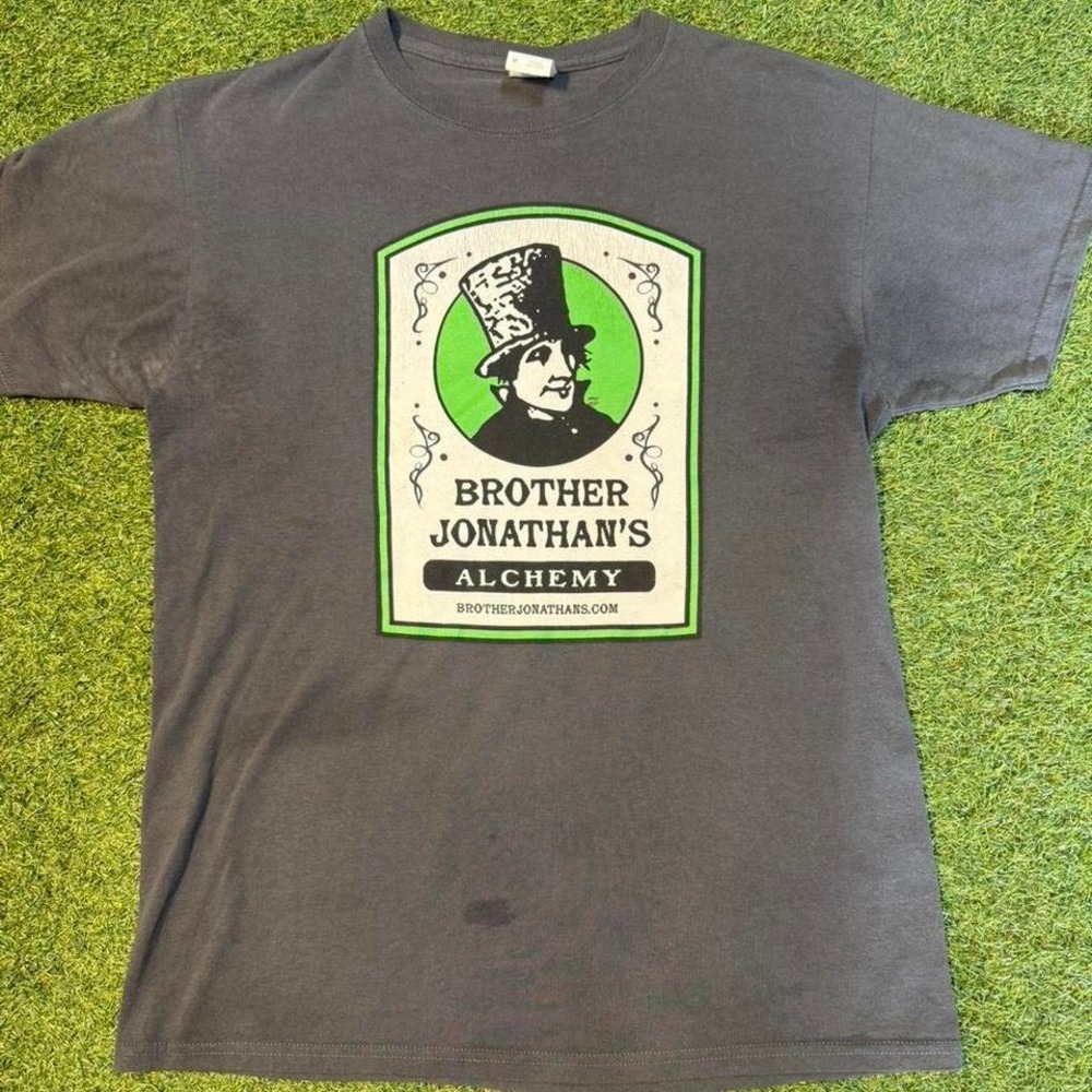 Brother Jonathan's Alchemy grey t-shirt Size M #goth #alternative
